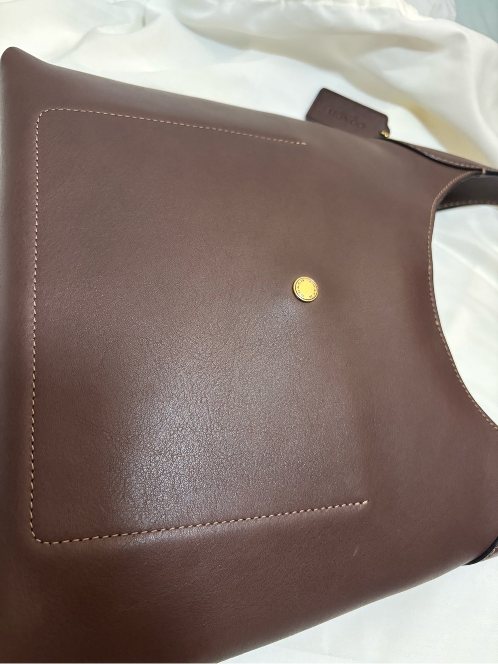 Coach Maple Brooklyn 28 Leather Shoulder Bag - Picture 12 of 16